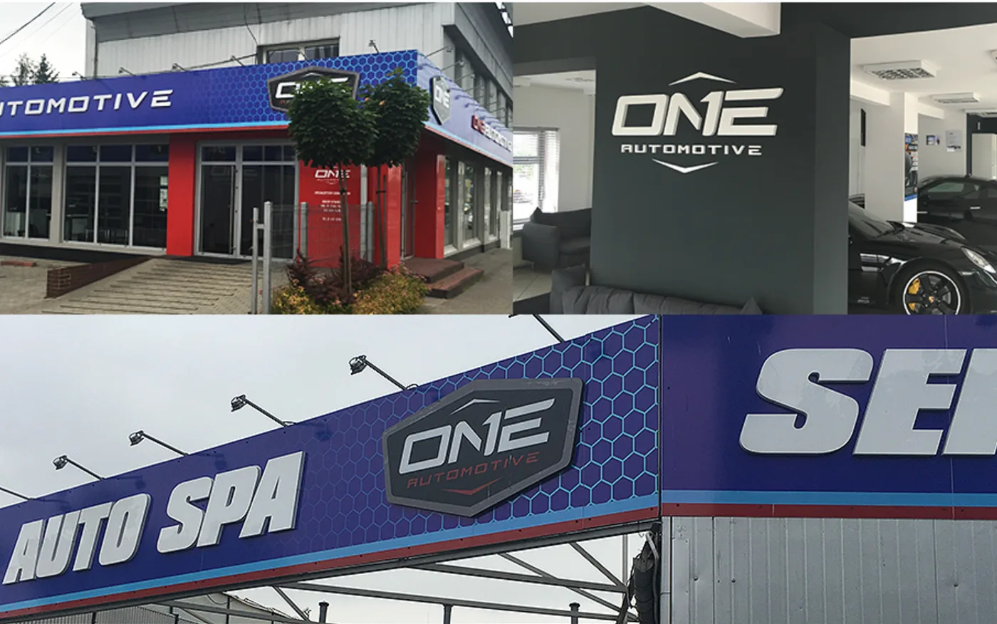One Automotive, usługi motoryzacyjne: zrzut zrealizowanej strony